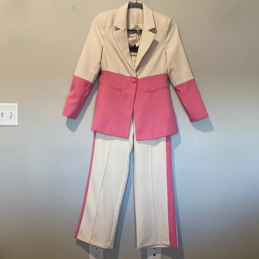 Colorblock Pageant Interview Suit - Picture 2 of 8